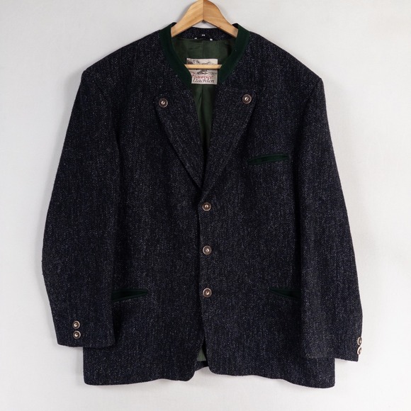 Traunsee Trachten Traditional Folk Jacket Sz 29 Austrian Bavarian German Hunting